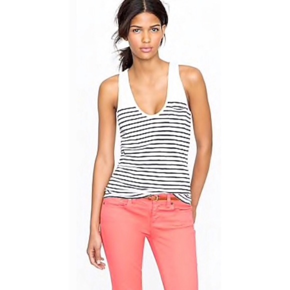J. Crew Tops - J Crew Vintage Cotton Pocket Tank Top Size Xs